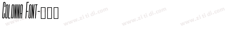 Colonna Font字体转换